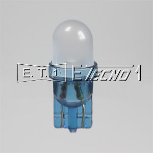 led bulb 24v t10 1 led frosted blue in box